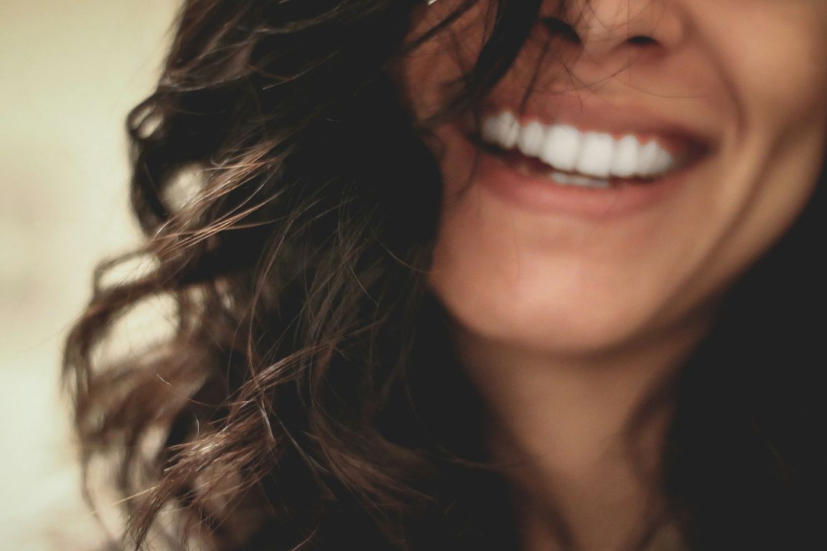 A smiling woman